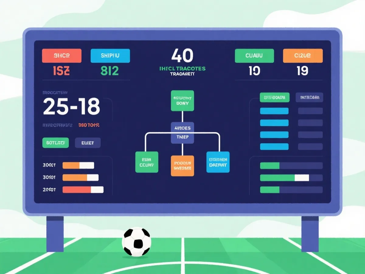 官方赛果查询与赛事数据展示示意图